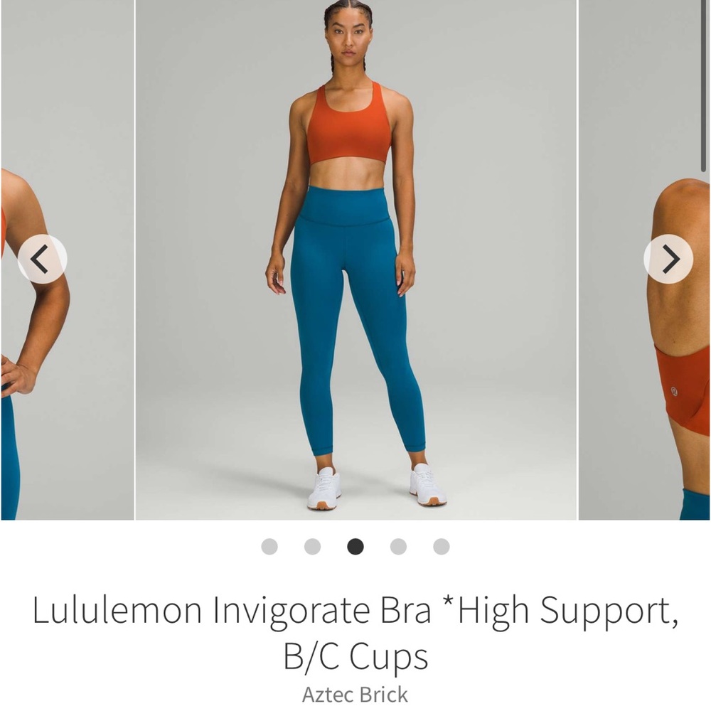 Lululemon Invigorate Bra *High Support, B/C Cups Aztec Brick   NWT size 4